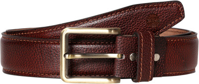 SCHARF Men Formal Brown Genuine Leather Belt, Tan