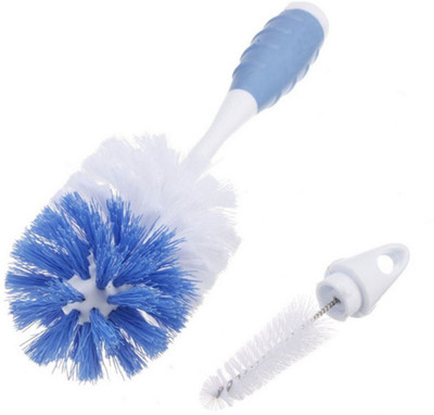 Mummamia Baby Round Head Bottle And Nipple Brush(Random)