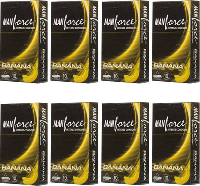 Manforce Banana Condom(Set of 8, 80S)