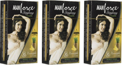 Manforce Pineapple Condom(Set of 3, 30S)