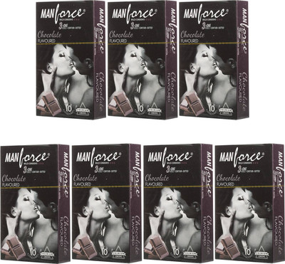 Manforce Chocolate Condom(Set of 7, 70S)