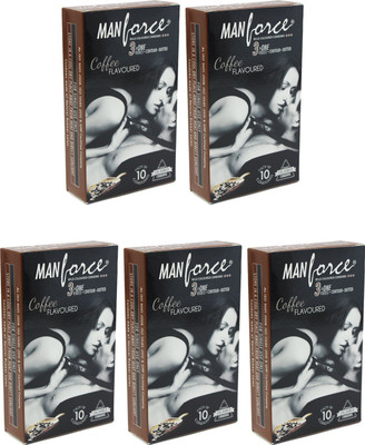 Manforce Coffee Condom(Set of 5, 50S)