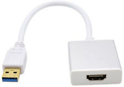 Microware USB 3.0 To HDMI Cable HD 1080P Video Converter Adapter For PC Laptops HDTV TV HDMI Cable(Computer, TV, Silver)
Microware USB 3.0 To HDMI Cable HD 1080P Video Converter Adapter For PC Laptops HDTV TV HDMI Cable(Computer, TV, Silver)