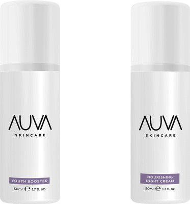 AUVA Summer Skin Care Routine-Youth Booster & Night Nourishing Cream(Swiss Made)(100 ml)
AUVA Summer Skin Care Routine-Youth Booster & Night Nourishing Cream(Swiss Made)(100 ml)