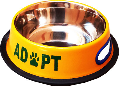 Petshop7 Stylish - Regular Anti Skid Dog Food Bowl / Dog Bowl (700ML, Yellow) (Small) Round Stainless Steel Pet Bowl(700 ml Yellow)
Petshop7 Stylish - Regular Anti Skid Dog Food Bowl / Dog Bowl (700ML, Yellow) (Small) Round Stainless Steel Pet Bowl(700 ml Yellow)