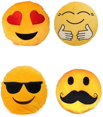Clickcases Mustache, Love, Hug, Cool Goggs emoji, smiley Decorative Cushion - 35 Cm Yellow - 35 cm(Yellow)
Clickcases Mustache, Love, Hug, Cool Goggs emoji, smiley Decorative Cushion - 35 Cm Yellow - 35 cm(Yellow)