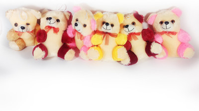 theperfectbazaar.com Cute Multicolor Teddy Pack of 6 with Fur soft toy for Birthday Return Gift Valentine Gift soft toy - 17 cm(Multicolor)
theperfectbazaar.com Cute Multicolor Teddy Pack of 6 with Fur soft toy for Birthday Return Gift Valentine Gift soft toy - 17 cm(Multicolor)