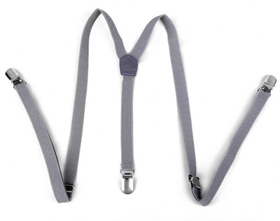 Civil Outfitters Y- Back Suspenders for Men, Women, Boys(Grey)