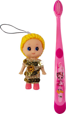 Ole Baby Cute kids Teeth Clean Cartoon Print with a pretty toy Doll keychain Medium Toothbrush
Ole Baby Cute kids Teeth Clean Cartoon Print with a pretty toy Doll keychain Medium Toothbrush