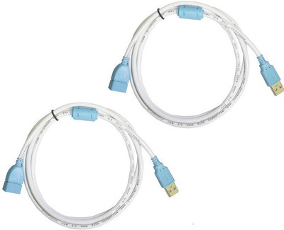 ReTrack SET OF 2PC 3METER High Speed Transmission Double Shielded Male To Female emale USB Adapter(White)
ReTrack SET OF 2PC 3METER High Speed Transmission Double Shielded Male To Female emale USB Adapter(White)