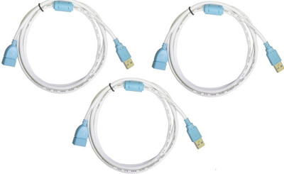 ReTrack SET OF 3PC 3METER High Speed Transmission Double Shielded Male To Female USB Adapter(White)
ReTrack SET OF 3PC 3METER High Speed Transmission Double Shielded Male To Female USB Adapter(White)