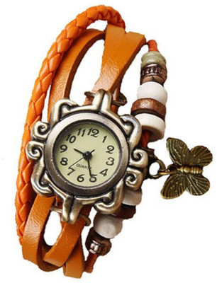 Mettle Fancy Orange Leather Hand Knit Vintage Watches Dress Bracelet Women Girls Ladies Clover Pendant Retro.1801-ORG015 Watch - For Women
Mettle Fancy Orange Leather Hand Knit Vintage Watches Dress Bracelet Women Girls Ladies Clover Pendant Retro.1801-ORG015 Watch - For Women