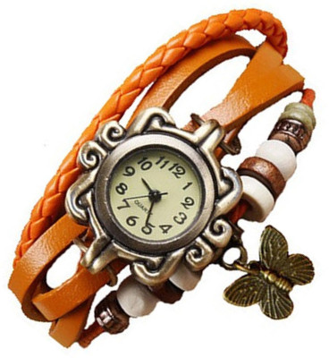 Mettle Fancy Orange Leather Hand Knit Vintage Watches Dress Bracelet Women Girls Ladies Clover Pendant Retro.1801-ORG014 Watch - For Women
Mettle Fancy Orange Leather Hand Knit Vintage Watches Dress Bracelet Women Girls Ladies Clover Pendant Retro.1801-ORG014 Watch - For Women