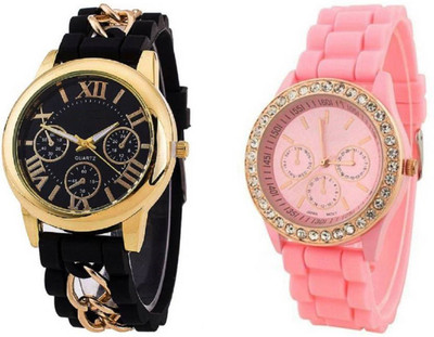 vbenterprise Unique Designer Platinum Black and Brown Combo of 2 Analog Watch - For Girls
vbenterprise Unique Designer Platinum Black and Brown Combo of 2 Analog Watch - For Girls