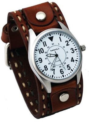 Nemesis White222 Nemesis #LBDT095W Men's Wide Brown Leather Cuff Band with Stitching Easy Reader Watch Watch - For Men
Nemesis White222 Nemesis #LBDT095W Men's Wide Brown Leather Cuff Band with Stitching Easy Reader Watch Watch - For Men