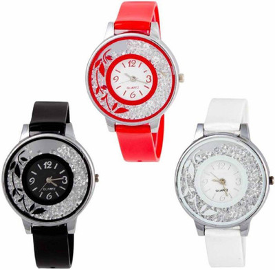 Aaradhya Fashion BF0916Black & Red & White New Round Designer Analogue Watch Watch - For Women
Aaradhya Fashion BF0916Black & Red & White New Round Designer Analogue Watch Watch - For Women