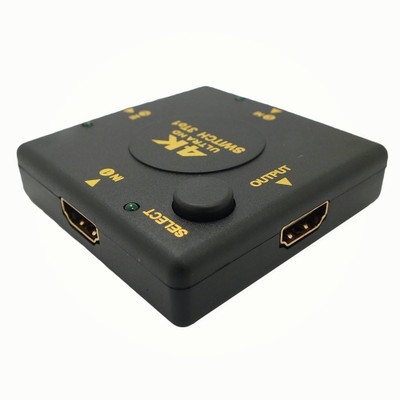 TOBO HDMI switch 4K UHD, 3 ports Switcher 3 in 1 out HDMI switcher Hub Box, support HDCP, 3D, Full HD 1080p, Ultra HD 2160p, resolution: up to 4k at 30Hz for PC, laptop, XBOX, HDTV, monitor, HD Projector MP3 Player(Black, 30 Display)
TOBO HDMI switch 4K UHD, 3 ports Switcher 3 in 1 out HDMI switcher Hub Box, support HDCP, 3D, Full HD 1080p, Ultra HD 2160p, resolution: up to 4k at 30Hz for PC, laptop, XBOX, HDTV, monitor, HD Projector MP3 Player(Black, 30 Display)