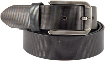 MASSIF99 Men Formal Black Genuine Leather Belt