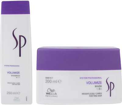Wella System Professional Volumize Shampoo (250ml) + Hair Mask (200ml)(Set of 2)
Wella System Professional Volumize Shampoo (250ml) + Hair Mask (200ml)(Set of 2)