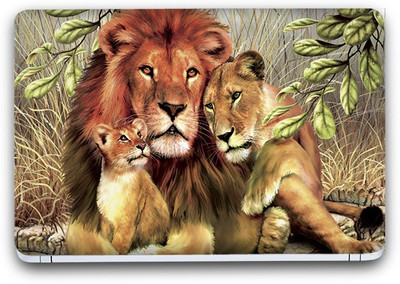 Flipkart SmartBuy Lion Family Painting Vinyl Laptop Skin (3M/Avery Vinyl, Matte Laminated, 13 x 8.5 inches) Vinyl Laptop Decal 13.3