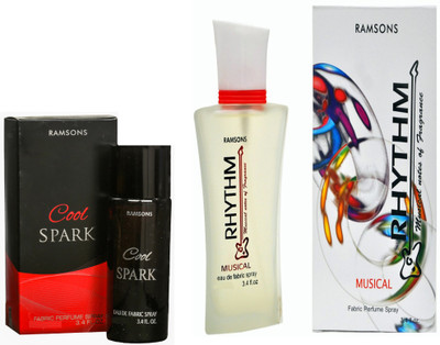RAMSONS RHYTHM MUSICAL PERFUME 100 ML+COOL SPARK PERFUME 40 ML Eau de Parfum - 100 ml(For Men & Women)
RAMSONS RHYTHM MUSICAL PERFUME 100 ML+COOL SPARK PERFUME 40 ML Eau de Parfum - 100 ml(For Men & Women)