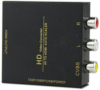 Microware TV-out Cable High Quality Mini AV2HDMI Video Converter Real HD 720P 1080P AV to HDMI RCA AV HDMI CVBS to HDMI Adapter Converter(Black, For TV)
Microware TV-out Cable High Quality Mini AV2HDMI Video Converter Real HD 720P 1080P AV to HDMI RCA AV HDMI CVBS to HDMI Adapter Converter(Black, For TV)