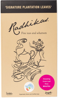 Radhikas Fine Teas and Whatnots Darjeeling Green Leaf Rose BEAUTEA Rose Green Tea Box(100 g)
Radhikas Fine Teas and Whatnots Darjeeling Green Leaf Rose BEAUTEA Rose Green Tea Box(100 g)