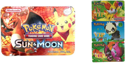 Civil Sun And Moon Playing cardswith 3 VIP card Combo(Multicolor)