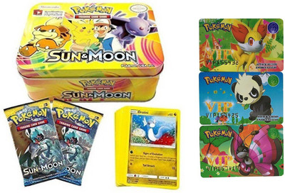 Assemble Amazing Pokemon Battle Sun & Moon Playing Cards With 3 Vip Cards Combo(Multicolor)
Assemble Amazing Pokemon Battle Sun & Moon Playing Cards With 3 Vip Cards Combo(Multicolor)