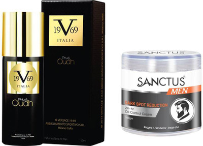 Versace ITALIA 19V69 OUDH Perfume Body Spray For Men & SANCTUS Dark Spot Reduction 24-hr OIL Control Cream For Men Combo (150ml + 100gm)(Set of 2)
Versace ITALIA 19V69 OUDH Perfume Body Spray For Men & SANCTUS Dark Spot Reduction 24-hr OIL Control Cream For Men Combo (150ml + 100gm)(Set of 2)