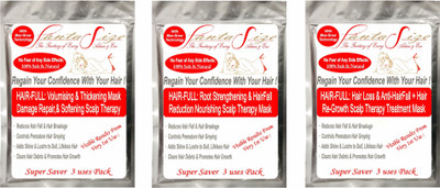 FANTASIZE HAIRFULL Hair Treatment Spa Mask Combo: Damage Repair & Smoothening, Split Ends Reduction+ Root Strengthening, Hair Growth & Hairfall Reduction + Volumizing & Thickening Hair Treatment(300 g)
FANTASIZE HAIRFULL Hair Treatment Spa Mask Combo: Damage Repair & Smoothening, Split Ends Reduction+ Root Strengthening, Hair Growth & Hairfall Reduction + Volumizing & Thickening Hair Treatment(300 g)