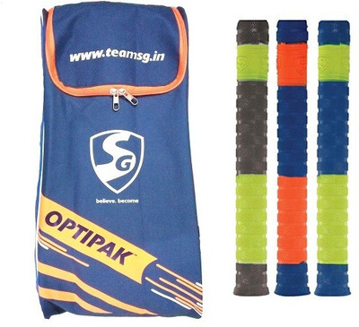 SG Combo of two - one 'OPTIPAK' cricket kit bag and 3 cricket bat grip (Color On Availability)- Cricket Kit
SG Combo of two - one 'OPTIPAK' cricket kit bag and 3 cricket bat grip (Color On Availability)- Cricket Kit