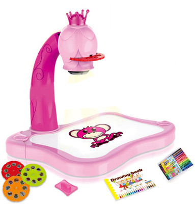 IndusBay Projector Painting Drawing Activity Kit 3 in 1 Table Lamp, Projector, Painting Learn to Draw Projector Set for kids(Pink)
IndusBay Projector Painting Drawing Activity Kit 3 in 1 Table Lamp, Projector, Painting Learn to Draw Projector Set for kids(Pink)