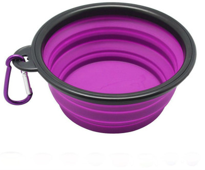 Shrih Collapsible Food Water Feeding Bowl Round Plastic Pet Bowl(0.500 ml Purple, Black)
Shrih Collapsible Food Water Feeding Bowl Round Plastic Pet Bowl(0.500 ml Purple, Black)