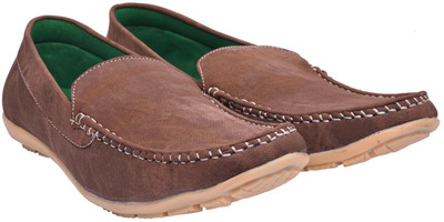 Vedano Denim Shoes Loafers For Men(Brown