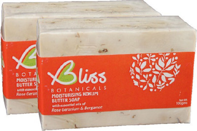 Bliss Botanicals Kokum Butter Soap - Handmade with essential oils of Rose Geranium, Bergamot & dried Rose petals - 100% safe and natural | Pack of 2 x 100gms(200 g, Pack of 2)
Bliss Botanicals Kokum Butter Soap - Handmade with essential oils of Rose Geranium, Bergamot & dried Rose petals - 100% safe and natural | Pack of 2 x 100gms(200 g, Pack of 2)