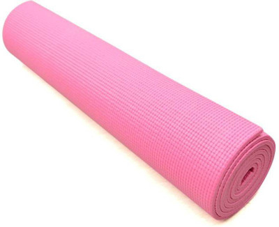 Bhavika Enterprises Yoga Mat for Yoga,Gym Workout and Flooring Exercise and Anti Slip Pink 6 mm Yoga Mat