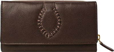 Hidesign Women Formal Brown Genuine Leather Wallet(1 Card Slot)