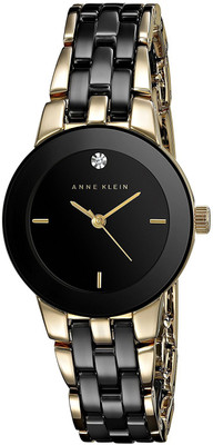 Anne Klein black12012 Anne Klein Women's AK/1610BKGB Diamond Dial Gold-Tone and Black Ceramic Bracelet Watch Watch - For Women
Anne Klein black12012 Anne Klein Women's AK/1610BKGB Diamond Dial Gold-Tone and Black Ceramic Bracelet Watch Watch - For Women
