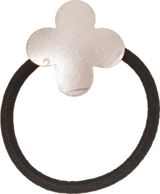 Ayesha Fashion women silver metal Rubber Band(Silver)
