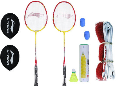 Li-Ning 807 Badminton Kit ( 2 Rackets, 6 Plastic Shuttle Cock, 1 Nylon Badminton Net and 2 Grip ) Badminton Kit
Li-Ning 807 Badminton Kit ( 2 Rackets, 6 Plastic Shuttle Cock, 1 Nylon Badminton Net and 2 Grip ) Badminton Kit