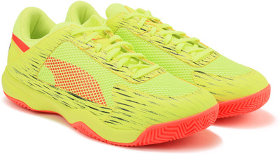 Puma evoSPEED Indoor NF EURO 5 Football Shoes For Men(Green, Orange, Fizzy yellow-red blast-puma black
Puma evoSPEED Indoor NF EURO 5 Football Shoes For Men(Green, Orange, Fizzy yellow-red blast-puma black
