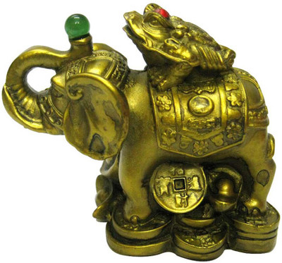 Vastu arcade Vastu Wish Completion Frog Elephent Hathi For Wealth Decorative Showpiece - 7.5 cm(Polyresin, Gold)
Vastu arcade Vastu Wish Completion Frog Elephent Hathi For Wealth Decorative Showpiece - 7.5 cm(Polyresin, Gold)