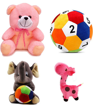Babique Soft toys Teddy Bear Combo Teddy Ball Elephant Giraffe Kids Birthday Home Decoration Gift (Pack of 4 toys) - 26 cm(Multicolor)
Babique Soft toys Teddy Bear Combo Teddy Ball Elephant Giraffe Kids Birthday Home Decoration Gift (Pack of 4 toys) - 26 cm(Multicolor)