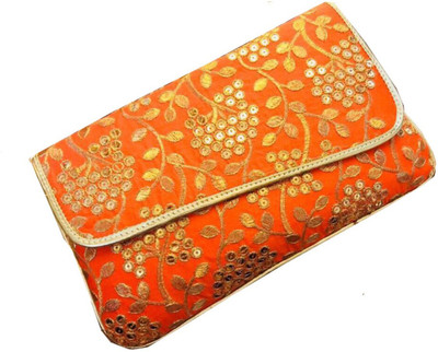 Craftbazaar Party Gold Clutch