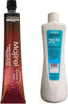 L'Oreal Paris Majirel Hair Cream No.3 (Dark Brown)+ Developer 20 Vol. 6% Hair Color(Dark Brown)(Set of 2)
L'Oreal Paris Majirel Hair Cream No.3 (Dark Brown)+ Developer 20 Vol. 6% Hair Color(Dark Brown)(Set of 2)