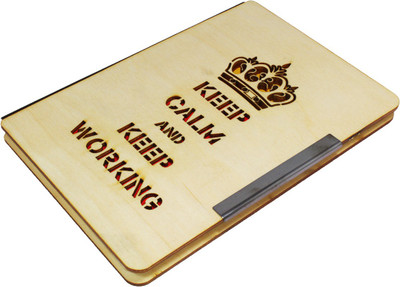 Stealodeal A6 Diary(Wooden Crafted, Light Brown)