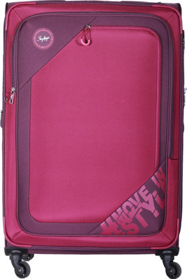 Skybags Zumba Spinner Soft Trolley 81 cm (Purple) Expandable Check-in Luggage - inch(Purple
Skybags Zumba Spinner Soft Trolley 81 cm (Purple) Expandable Check-in Luggage - inch(Purple