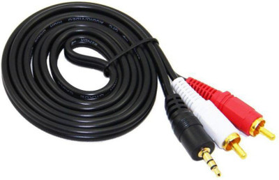 Prro TV-out Cable High Quality 3.5 mm Stereo Audio Male to 2 RCA Male Cable 1.5 Meter_R1(Black, For TV, 1.5 m)
Prro TV-out Cable High Quality 3.5 mm Stereo Audio Male to 2 RCA Male Cable 1.5 Meter_R1(Black, For TV, 1.5 m)