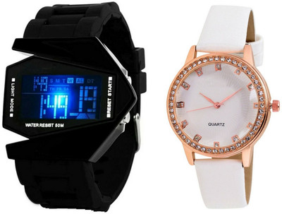 SP Combo Of 2 Analog And Digital Led Watch For Mens And Womens-Roc M-M001 Watch - For Men & Women
SP Combo Of 2 Analog And Digital Led Watch For Mens And Womens-Roc M-M001 Watch - For Men & Women
